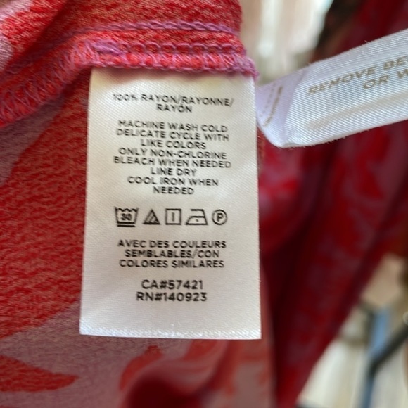 LOFT tropic floral strapped tiered midi dress. Size S. - Picture 8 of 8